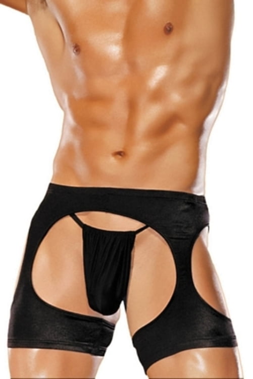 Muscle chap showing off in underwear